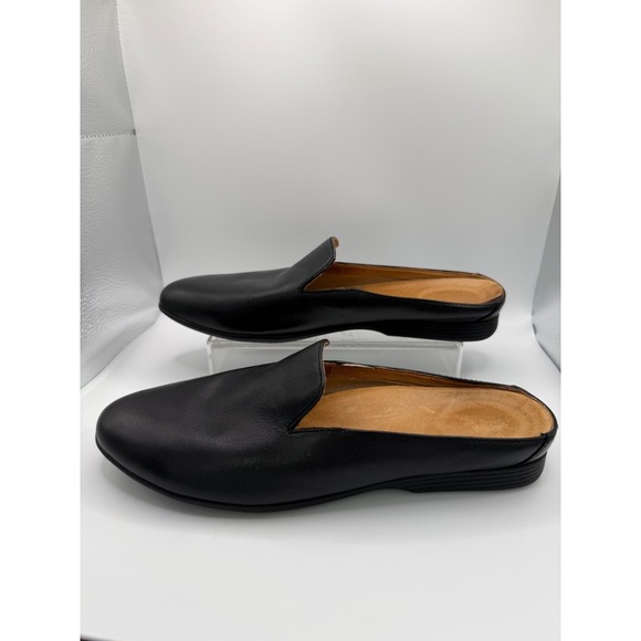 Dansko Shoes - Dansko Lexie Flat Loafer Mule Womens Sz 40 , US 8.5 Shoes Black Leather Slip On